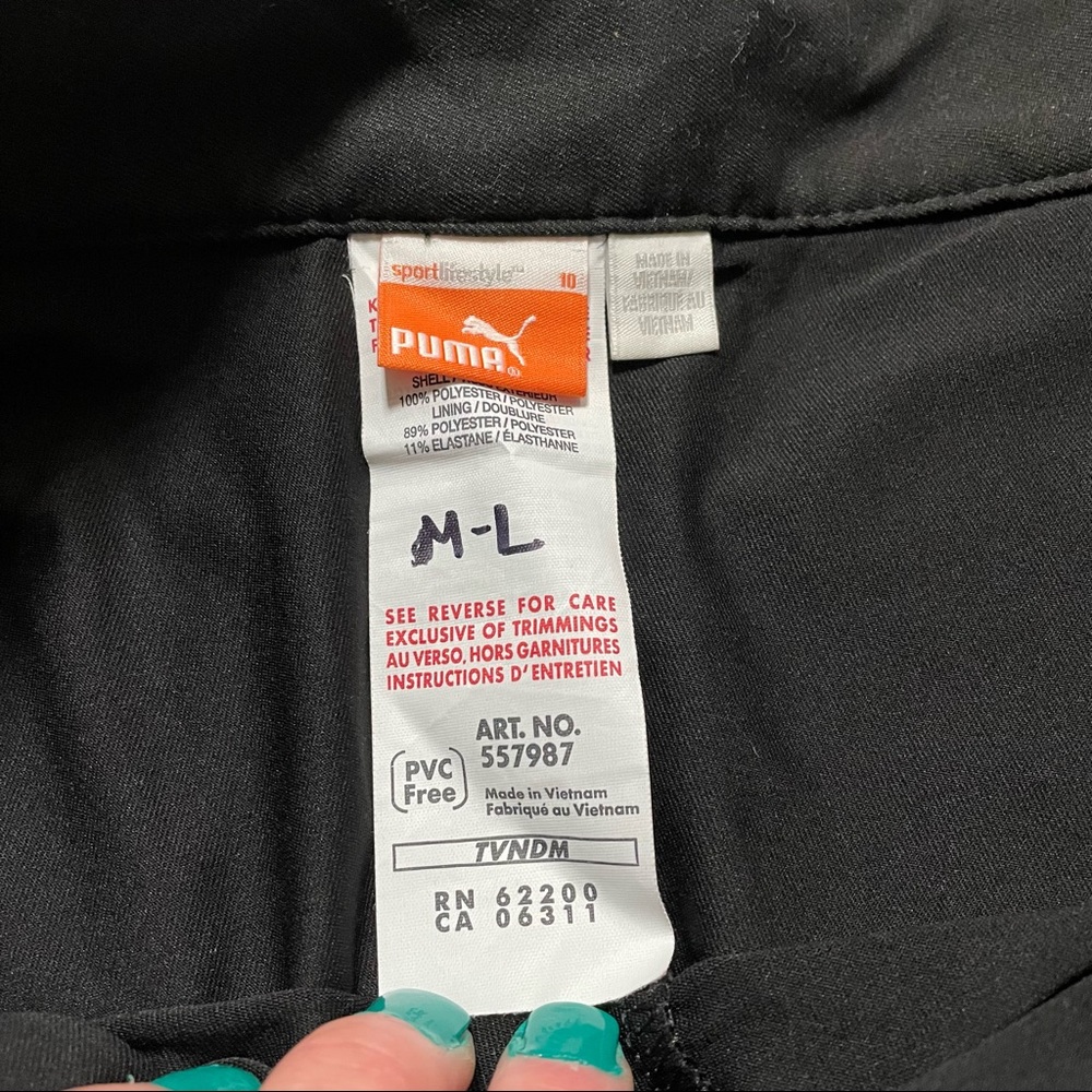 Puma Side Zipper Tennis Golf Skort Skirt Mini Skirt Athleisure Athletic Size M/L - Picture 2 of 6